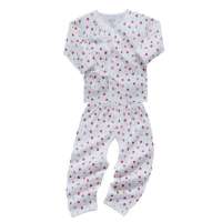 子雅贝贝棉毛无缝拼接偏衫印花小草莓52