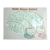 HelloKitty有机棉米白连身蝴蝶装礼盒-帽、围兜、手脚3个月