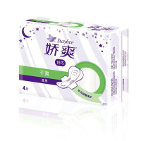 娇爽纤巧干爽夜用4片