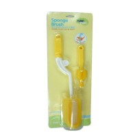 宝贝可爱旋转海棉奶瓶刷附奶嘴刷