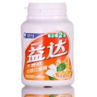 益达木糖醇香橙薄荷味瓶装40粒