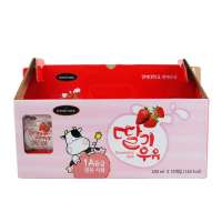 韩国原装进口YONSEI延世草莓牛奶饮料200ml*10
