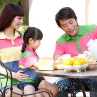 爱湾亲子装一家三口家庭装全棉短袖童727装13码