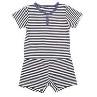 凡爱宝贝婴童节奏空间条条圆领套FDBFA3220深蓝色/80