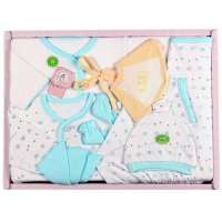 宝艺7件套宝宝服饰婴儿服饰大礼包2042蓝色/均码