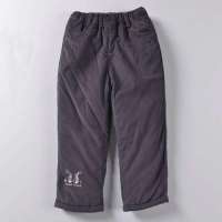 皇家宝贝秋冬男女童平织铺棉长裤28233302深紫90