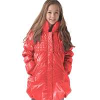 雪精灵女童羽绒服x10176夕阳红色150