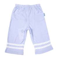 路西米儿脚贴条七分裤22226浅蓝/100