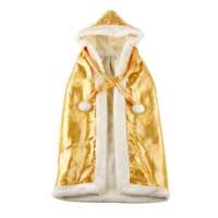 萌趣高档缎面直毛斗篷1002金色/均码