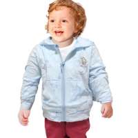 童泰2013春款宝宝外套防晒衫带帽夹克衫0106蓝色/80码