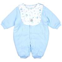 E-baby如意宝贝滑冰派克保暖双用袍(附围兜)E115416浅蓝/59
