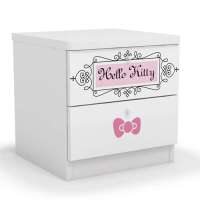 HelloKitty酷漫居儿童家具KT维多利亚床头柜/储物柜