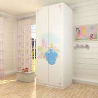 迪士尼酷漫居儿童家具公主童画梦2门衣柜/储物柜