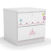 迪士尼酷漫居儿童家具公主俏佳人床头柜/储物柜