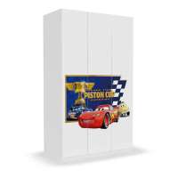 迪士尼酷漫居儿童家具车迷世界3门衣柜/储物柜