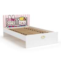 HelloKitty酷漫居儿童家具KT蔷薇物语1米2单人床