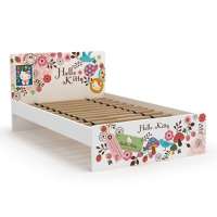 HelloKitty酷漫居儿童家具KT春之樱1米2单人床