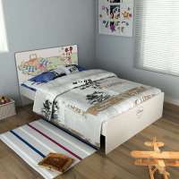 迪士尼酷漫居儿童家具米奇野餐派1米2单人床