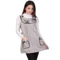 添香防辐射服孕妇装添香防辐射孕妇装提花前后育克收缩马夹60308/XL