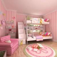 酷漫居儿童家具公主花之舞金属架高低床不带梯柜