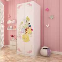 酷漫居儿童家具迪士尼公主花之舞2门衣柜/储物柜
