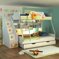 酷漫居儿童家具迪士尼维尼拼拼乐园1米5金属架高低床不含梯柜拖箱