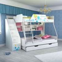 酷漫居儿童家具迪士尼灰姑娘浪漫水晶鞋1米5金属架高低床不含梯柜拖箱
