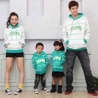 新品秋冬装时尚混搭风爱湾一家三口卫衣932童110