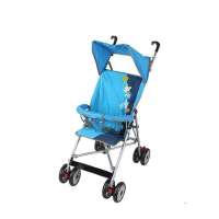 福贝贝D360超轻便型婴儿手推车伞车带可折叠三点式保护带遮阳蓬蓝免
