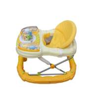 福贝贝BW11出口欧洲豪华多功能学步车可变摇摇椅带音乐盘黄色