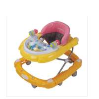 福贝贝BW05豪华婴儿多功能学步车宝宝助步车有音乐盘橘加黄