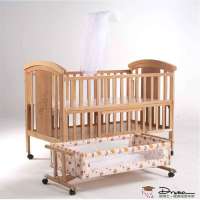 麻博士婴儿床/宝宝床/榉木婴儿床/童床摇篮游戏床送宝宝摇篮
