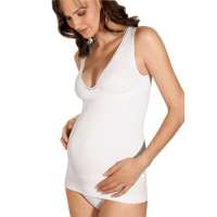 意大利瑞兰森-纯棉纤维5720哺乳孕妇衬衣-内置孕妇胸罩-支托有型白色/M