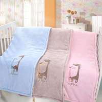 贝贝帕克母与子珊瑚绒毯奶咖