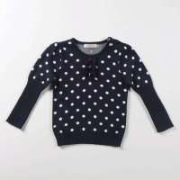 皇家宝贝秋冬新品女童圆领毛衣27237201深蓝/120