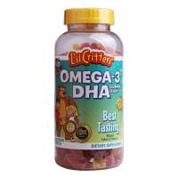 (美国直邮)LilCritters小熊糖Omega3鱼油DHA180粒
