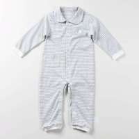 皇家宝贝男女童翻领连身哈衣男女宝宝连身双用袍爬服25126305浅灰/90