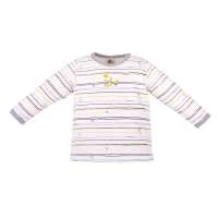 贝贝帕克彩条上衣印花90