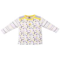 贝贝帕克快乐加彩条上衣印花90