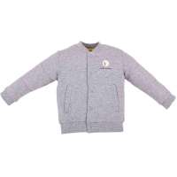 贝贝帕克前开罗纹领男童外套灰色73