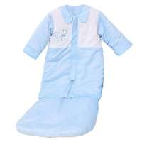 龙之涵纯棉花分腿可加长睡袋蓝色120