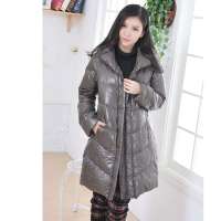 LOVEMIC防水轻盈长款羽绒服587055灰色\M