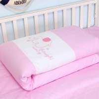 龙之涵婴儿纯棉花手工被子粉色100*130cm1斤半