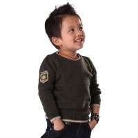 Tonyboy法国童装冬季新款毛衣1556橄榄绿80