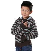 Tonyboy法国童装羊毛混纺童装1510棕绿色90