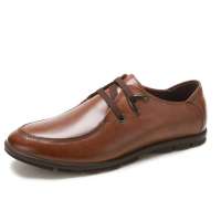 FOX/金狐狸男商务休闲皮鞋1906052棕色43