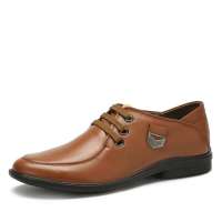 FOX/金狐狸男商务休闲皮鞋2806012土黄39