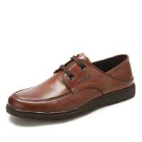 FOX/金狐狸男商务休闲皮鞋1906032棕色42