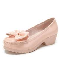 CAMEL/骆驼女蝴蝶结松糕鞋1003004粉红36