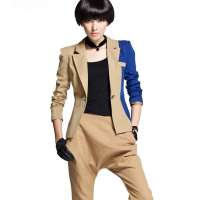 七格格 女装OTHERMIX新品小外套短款小西装修身西服22J1506(卡其色/S)